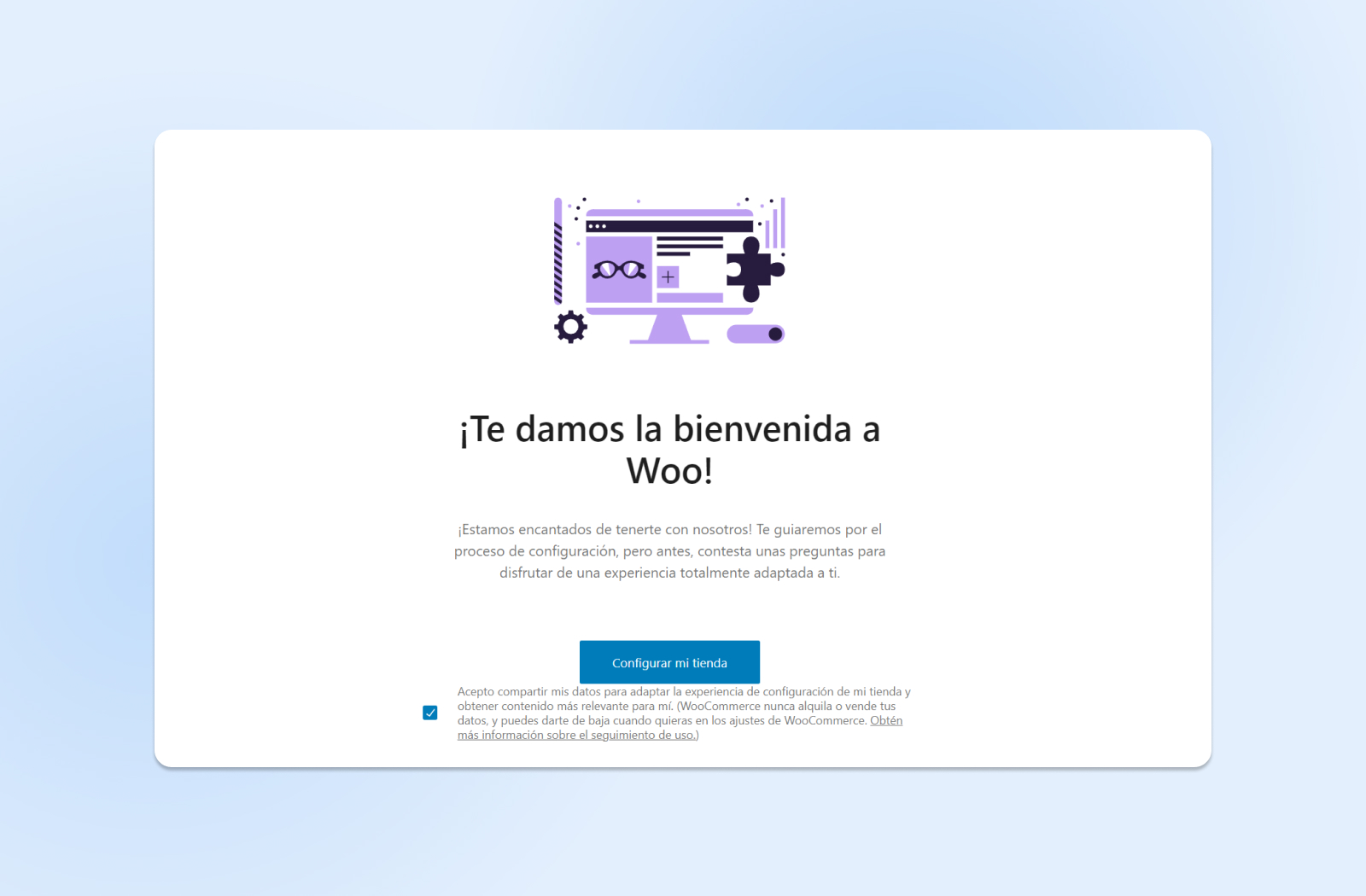 Asistente de configuración de tienda, WooCommerce