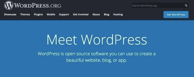 The WordPress.org website.