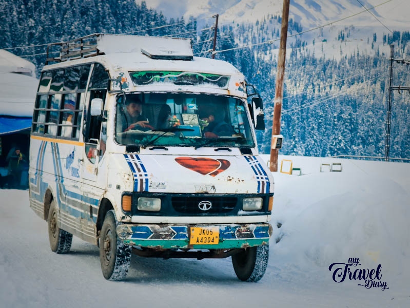 Local bus service from Tanmarg to Gulmarg