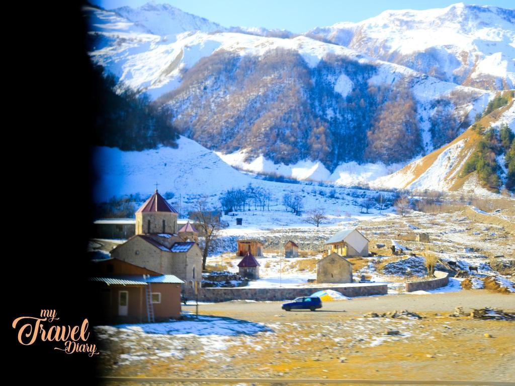 Mountain village on the way to Kazbegi