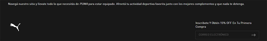 Oferta con regalo incluido, para suscribirse a una lista de correo electrónico.