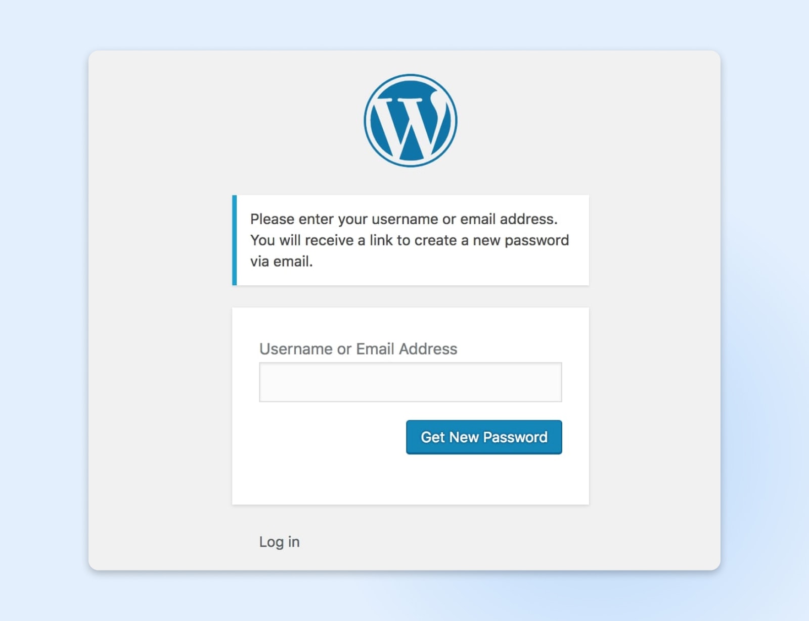 Wordpress Admin, Lost your password