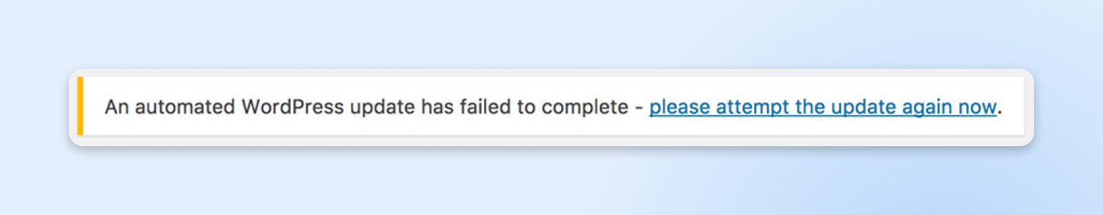 WordPress Failed To Auto-Update