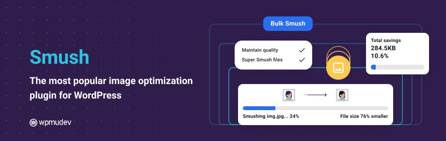 Smush plugin for image optimization